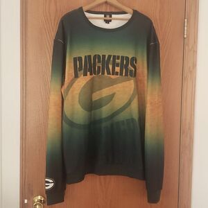 NWT NFL Green Bay Packers Oversized Shirt Top Sz XL